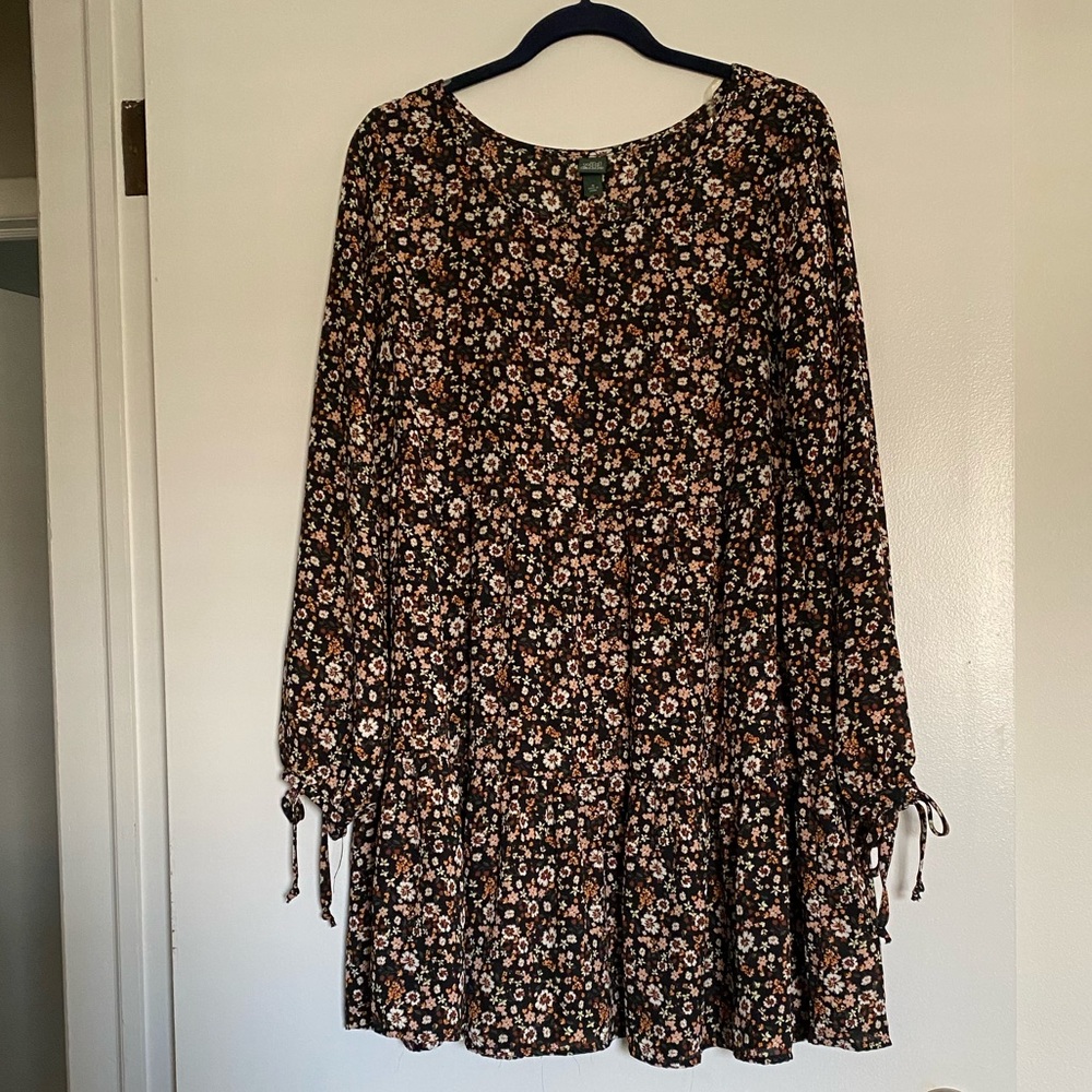 Wild Fable Drop Waist Floral Dress